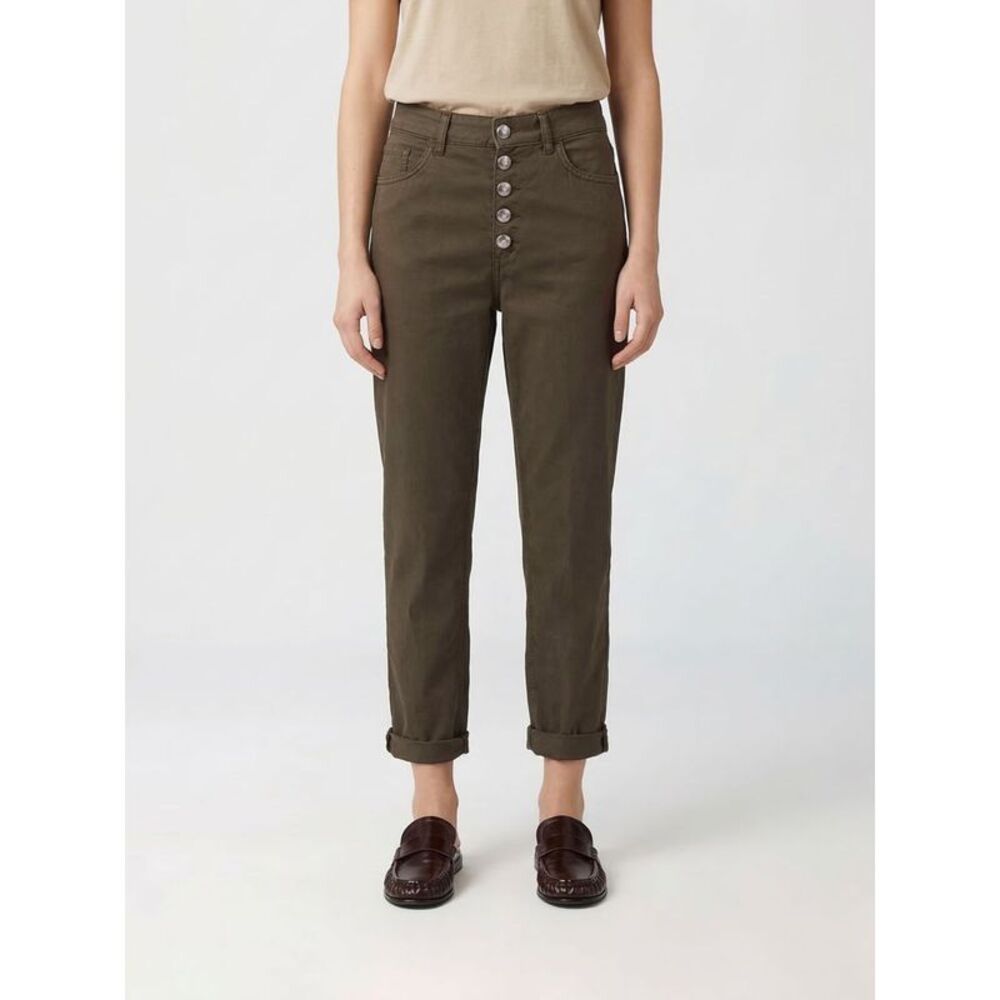 Dondup Women Koons Cropped Fit Denim Jeans Dondup